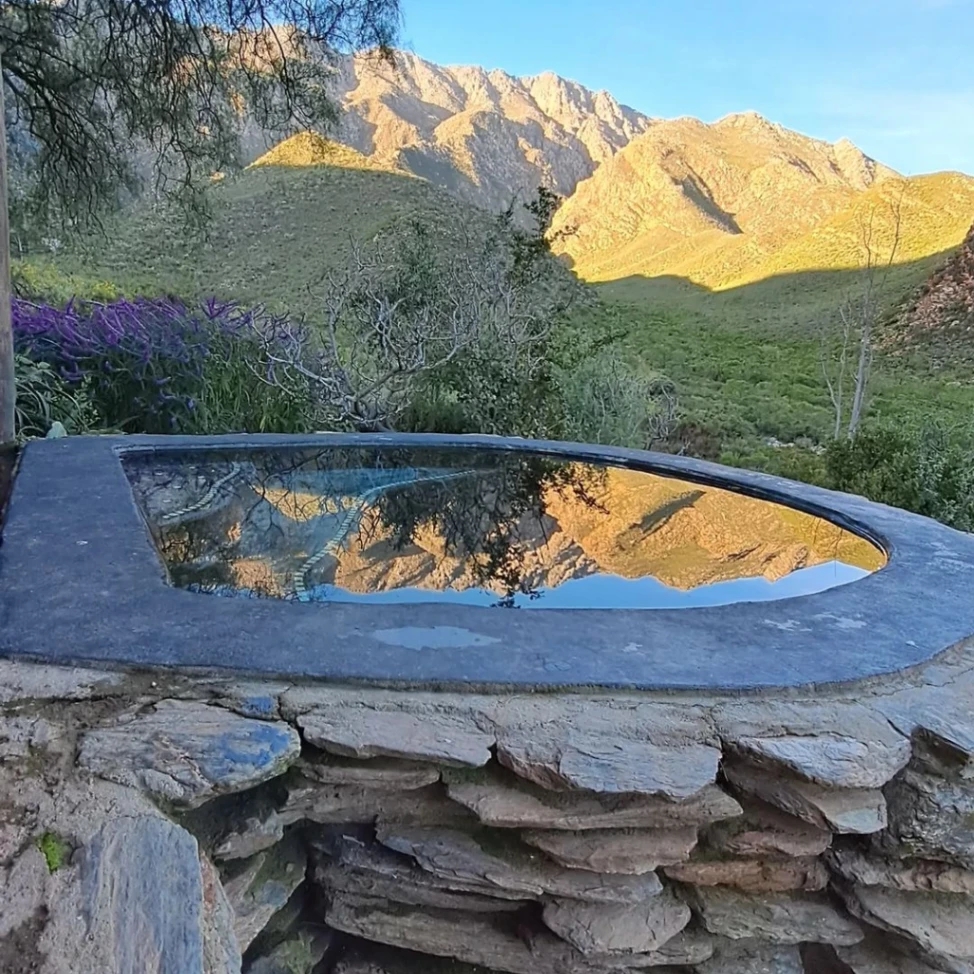 Tierhoek Organic Farm and Cottages Plunge Pool Setting