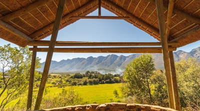 Tulbagh Mountain Cabin Braai Area View