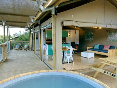 AfriCamps Addo Hot Tub Deck