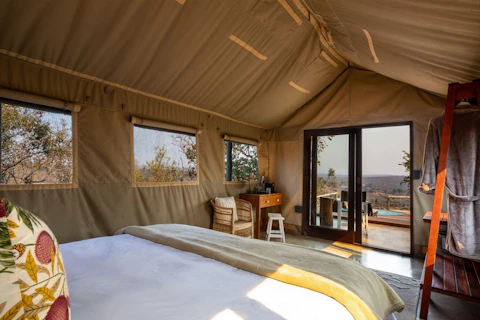 Elephants Crossing Luxury Tent Bedroom