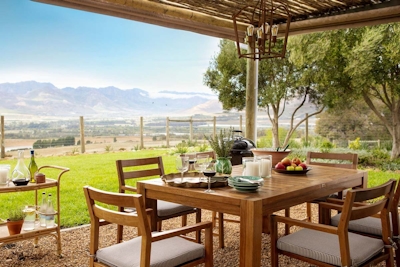 Boschendal Cow Shed Cottage Patio 