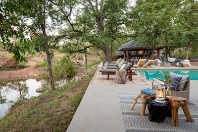 Chacma Bush Camp Pool Deck Setting