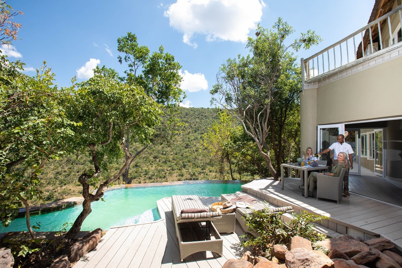 Clifftop Exclusive Safari Hideaway  Pool Deck