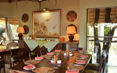 Motswiri Private Safari Lodge Dining Room