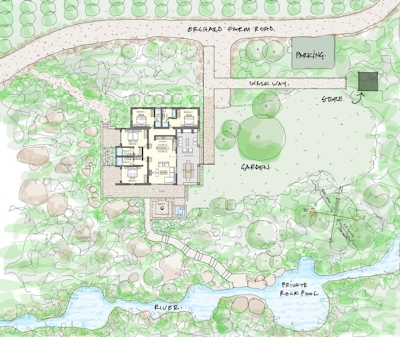 GlenDonald Orchard Cottage Map