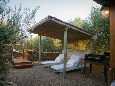 Olive Stone Farm Shaded Verandah