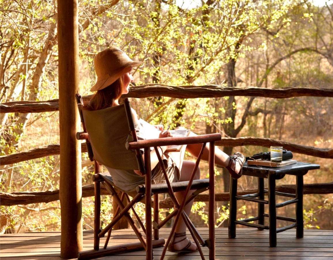 Jaci's Safari Lodge Private Deck