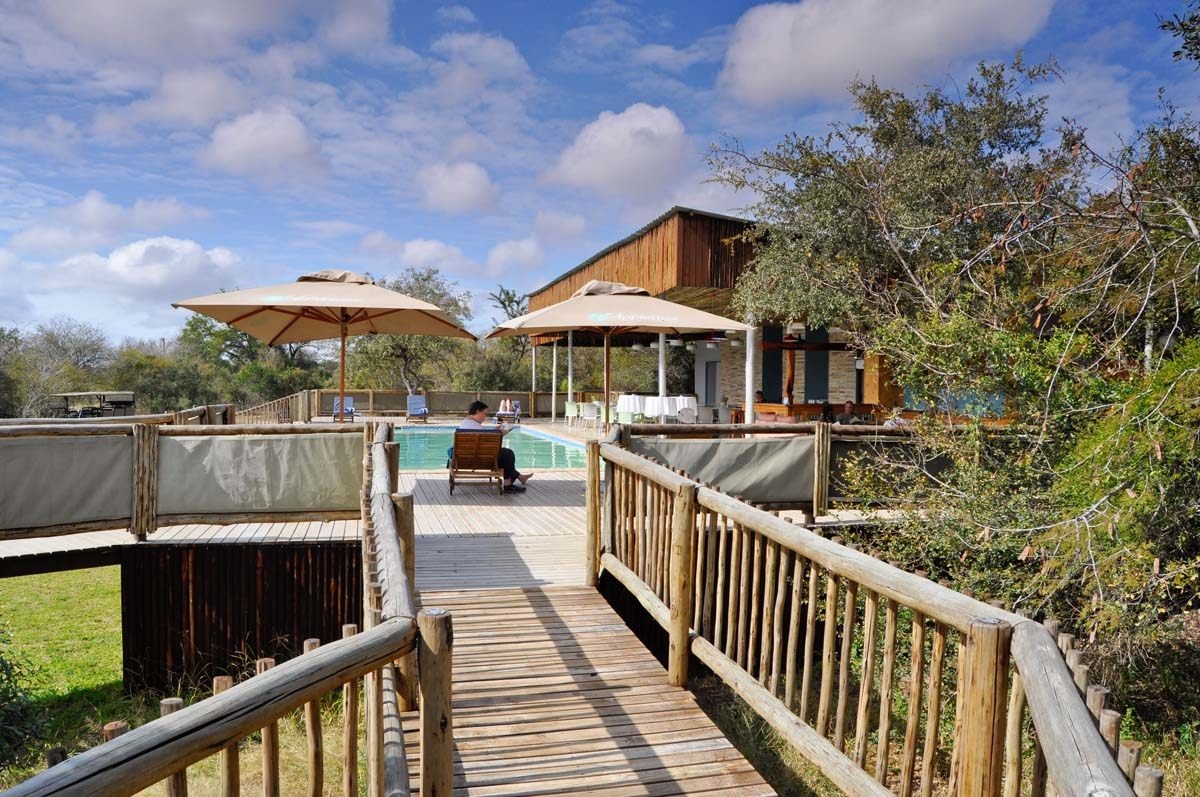 Kruger Safari Lodge Entrance to Pool Deck